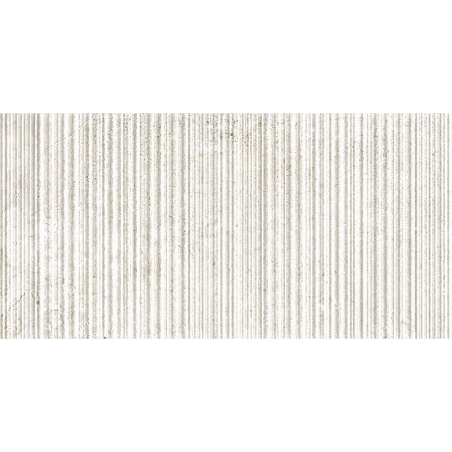 Seinälaatta Pukkila Stone Age White Sawn, 29.5x59.2cm, matta