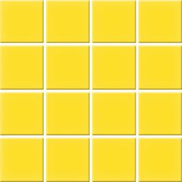 Mosaiikkilaatta Pukkila Color Yellow, himmeä, sileä, 47x47mm