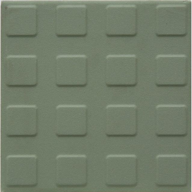 Lattialaatta Pukkila Natura Vihreä, himmeä, struktuuri, neliönasta, 96x96mm