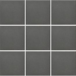 Lattialaatta Pukkila Natura Musta himmeä sileä 96x96 mm lasikuituverkossa