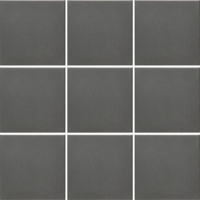 Lattialaatta Pukkila Natura Musta, himmeä, sileä, 96x96mm, lasikuituverkossa