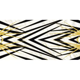 Kuviolaatta Pukkila Lush Palm Calacatta oro kiillotettu sileä 594x1190 mm