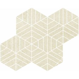 Mosaiikkilaatta Pukkila Ease Esagona T72 Sand matta sileä