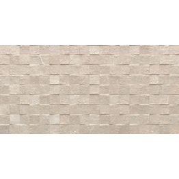 Kuviolaatta Pukkila Piazen Ivory Cubic himmeä struktuuri 600x300 mm