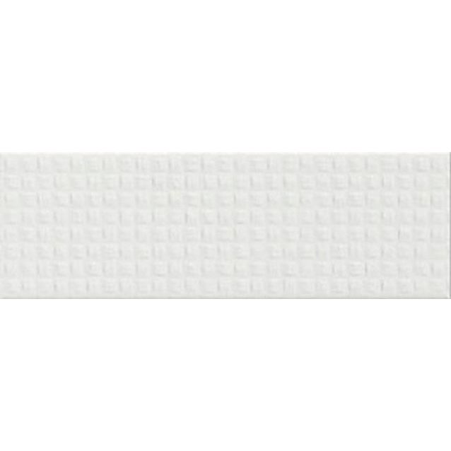 Kuviolaatta Pukkila Soho White, kiiltävä, struktuuri, 297x97mm