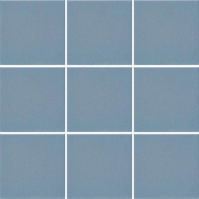 Lattialaatta Pukkila Natura Sininen, himmeä, sileä, 96x96mm, lasikuituverkossa