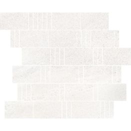 Mosaiikkilaatta Pukkila Landstone White Pave himmeä sileä 298x298 mm