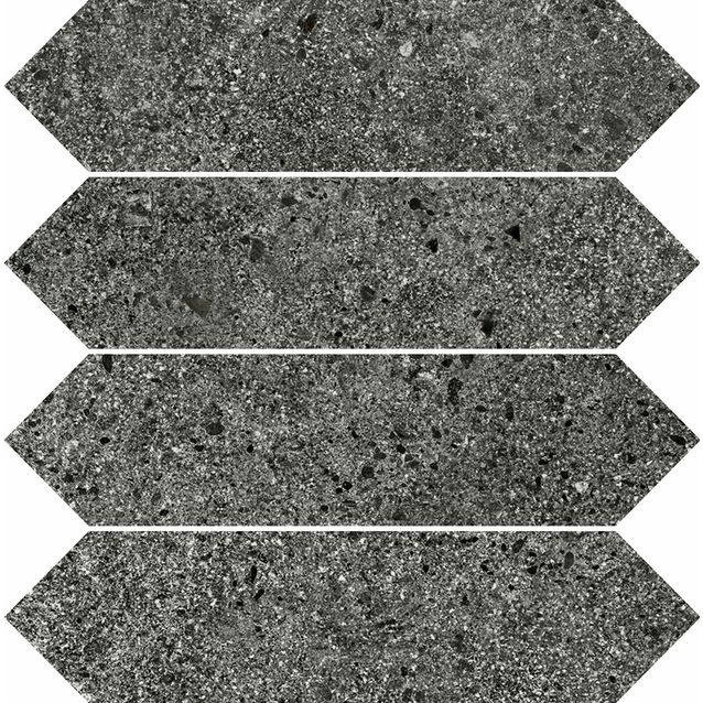 Mosaiikkilaatta Pukkila Deep mosaiikki Pepper losanghe, himmeä, sileä, 30x7.5mm