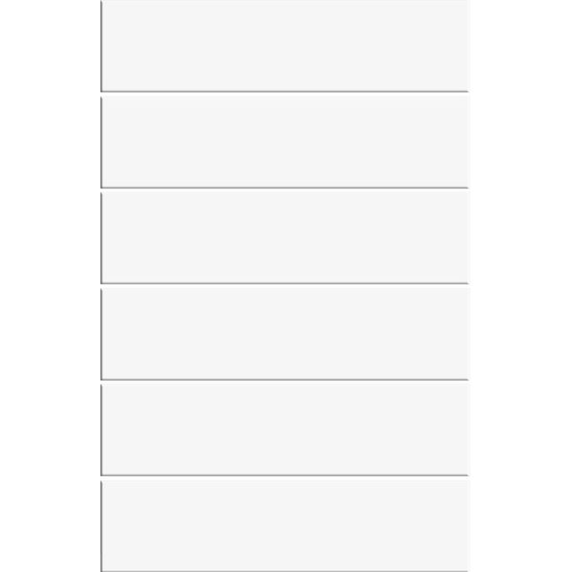 Mosaiikkilaatta Pukkila Miniworx White, himmeä, sileä, 200x50mm