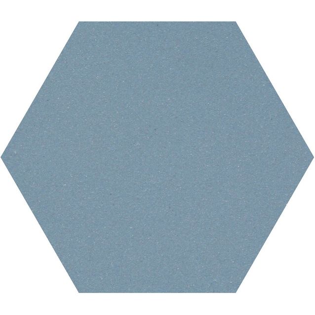 Lattialaatta Pukkila Natura 6-kulmainen Sininen, himmeä, sileä, 115x100mm