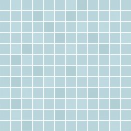 Mosaiikkilaatta Pukkila Mosaico Porcelanico Turquoise himmeä sileä 25x25 mm
