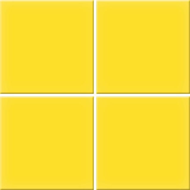 Lattialaatta Pukkila Color Yellow, himmeä, sileä, 97x97mm
