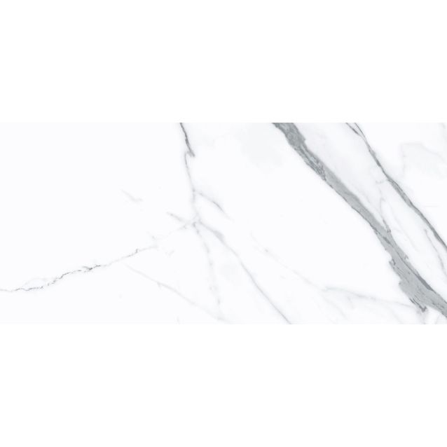 Seinälaatta Pukkila Luxury Statuario Valkoinen, kiiltävä, sileä, 547x247mm