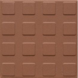 Lattialaatta Pukkila Natura Keskiruskea himmeä struktuuri neliönasta 96x96 mm