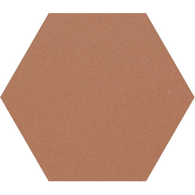 Lattialaatta Pukkila Natura 6-kulmainen Keskiruskea, himmeä, sileä, 115x100mm