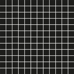 Mosaiikkilaatta Pukkila Mosaico Porcelanico Black himmeä sileä 25x25 mm