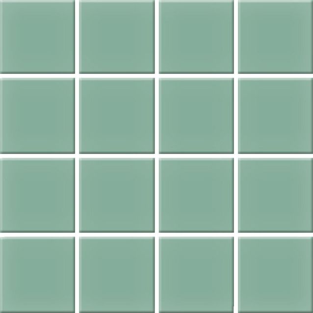 Mosaiikkilaatta Pukkila Color Sea Green, himmeä, sileä, 47x47mm