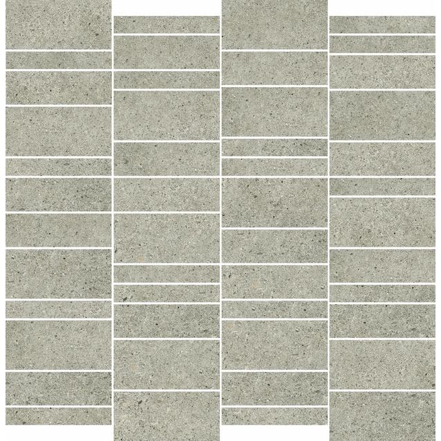 Mosaiikkilaatta Pukkila Deep mosaiikki Ash mattoncino, himmeä, sileä, 50x75mm