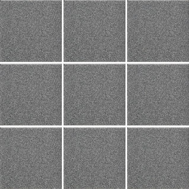 Lattialaatta Pukkila Natura Speckled Black-White, himmeä, sileä, 96x96mm, lasikuituverkossa