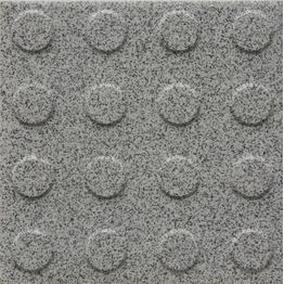 Lattialaatta Pukkila Natura Speckled White himmeä struktuuri pyörönasta 96x96 mm