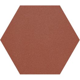 Lattialaatta Pukkila Natura 6-kulmainen Punainen himmeä sileä 115x100 mm