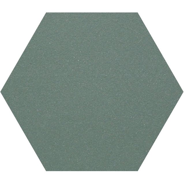 Lattialaatta Pukkila Natura 6-kulmainen Tummanvihreä, himmeä, sileä, 115x100mm