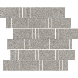 Mosaiikkilaatta Pukkila Landstone Grey Pave himmeä sileä 298x298 mm