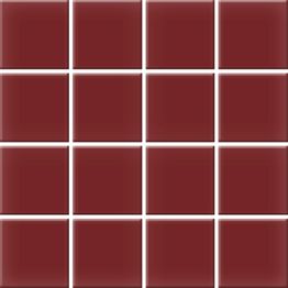 Mosaiikkilaatta Pukkila Color Burgundy, himmeä, sileä, 47x47mm