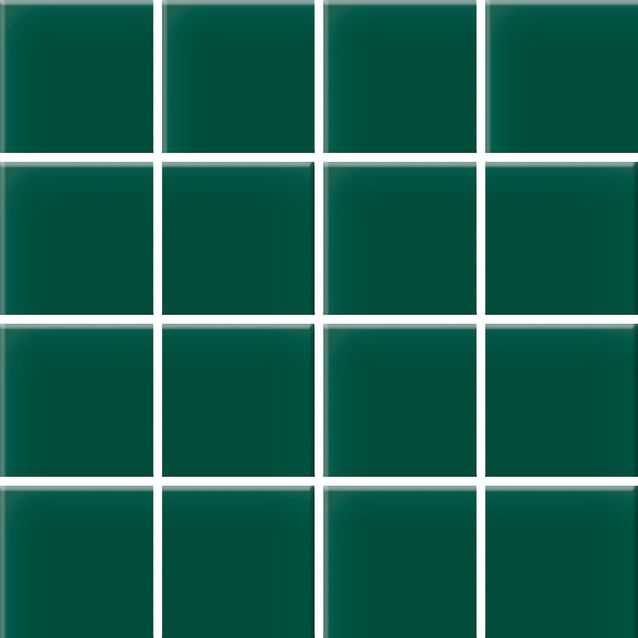 Mosaiikkilaatta Pukkila Color Victorian Green, himmeä, sileä, 47x47mm