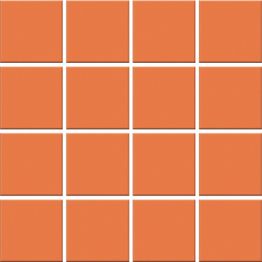 Mosaiikkilaatta Pukkila Color Tangerine, himmeä, sileä, 47x47mm