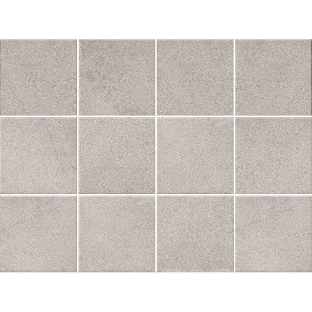 Lattialaatta Pukkila Landstone Grey, kuvioitu, himmeä, sileä, 97x97mm