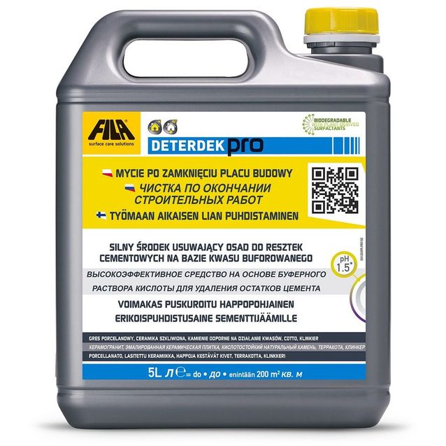 Puhdistusaine Fila Deterdek Pro, 5L
