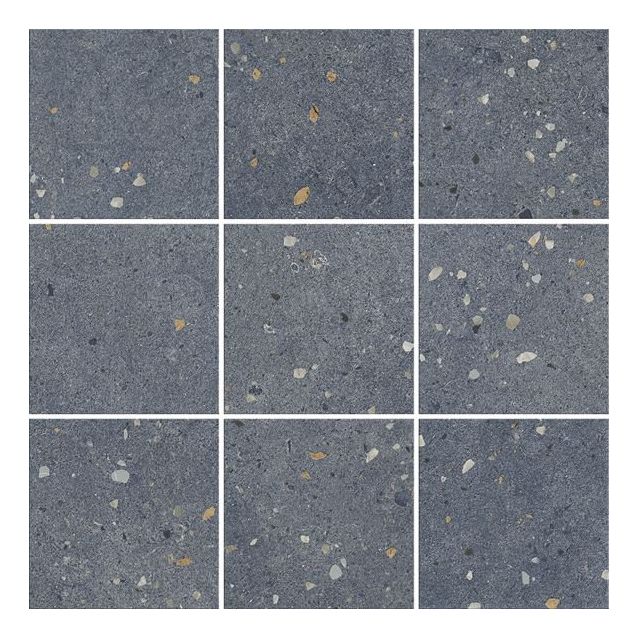 Lattialaatta LPC Vienna 9.7x9.7cm 04 Blue lasitettu porcelanato tasapintainen matta lasikuituverkolla