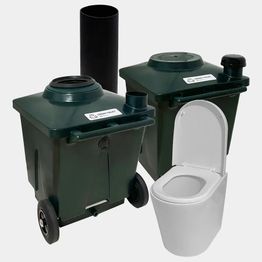 Sisäkuivakäymälä Pikkuvihreä Green Toilet Lux posliini-istuimella