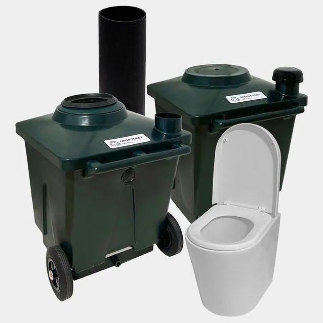 Sisäkuivakäymälä Pikkuvihreä Green Toilet Lux posliini-istuimella