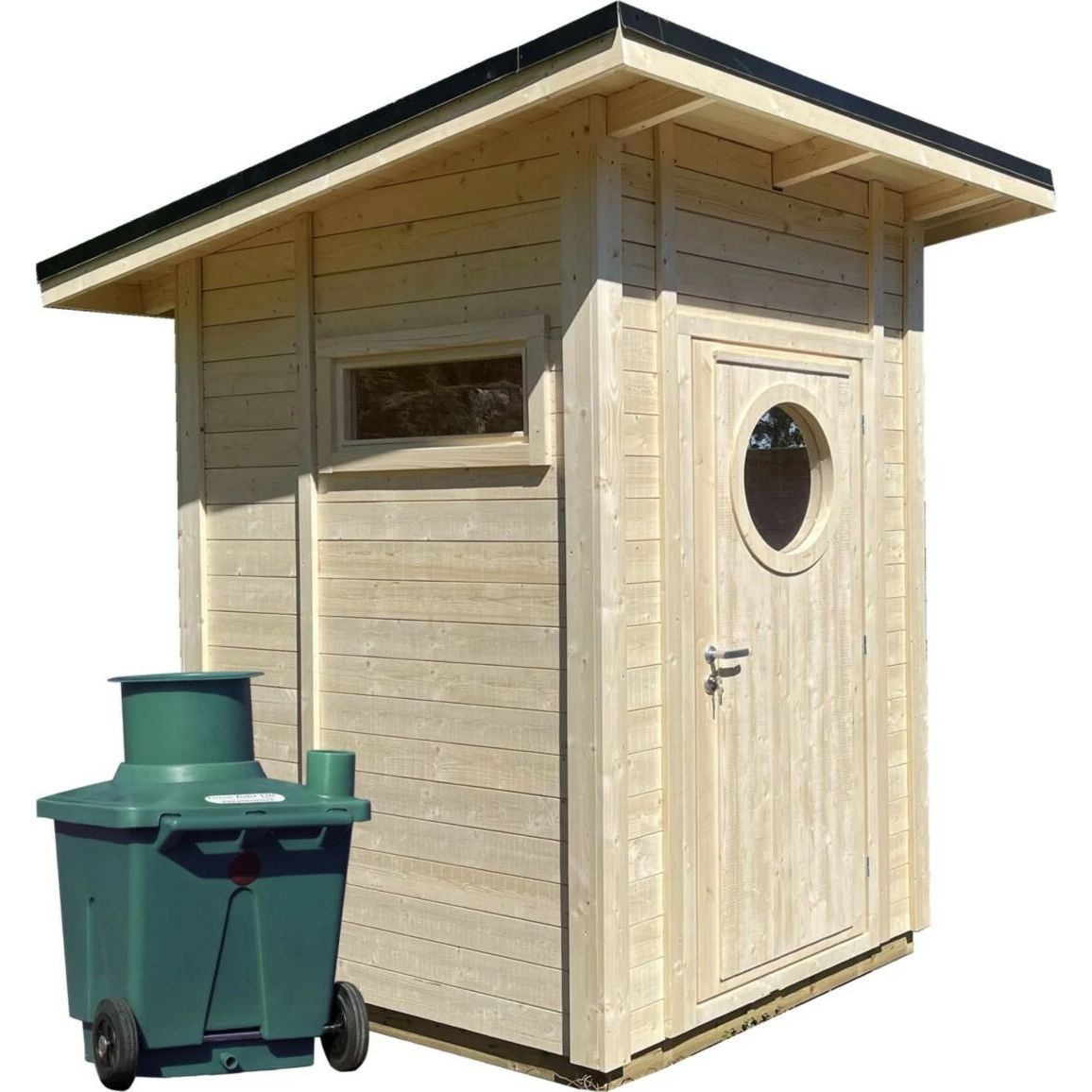 Puucee-paketti Pikkuvihreä 2.25 m² Green Toilet -kompostikäymälällä