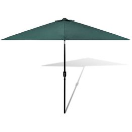 Päivänvarjo terästangolla 3 m vihreä