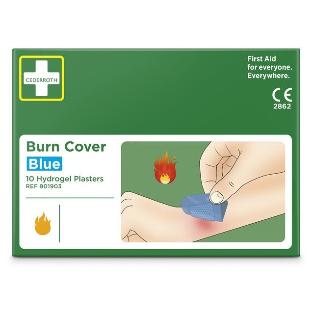 Palovammalaastari Cederroth Burn Cover 74 x 45 mm, 10 kpl