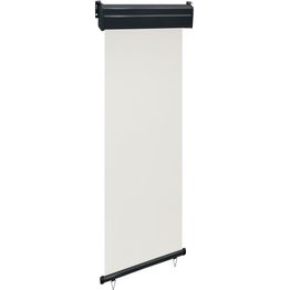 Parvekkeen sivumarkiisi 65x250 cm kerma