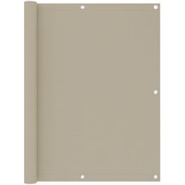 Parvekkeen suoja beige 120x500 cm oxford kangas