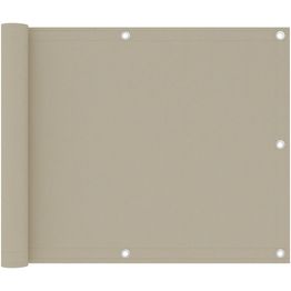 Parvekkeen suoja beige 75x300 cm oxford kangas