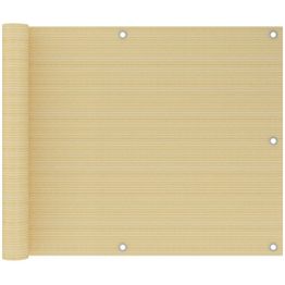 Parvekkeen suoja beige 75x500 cm hdpe