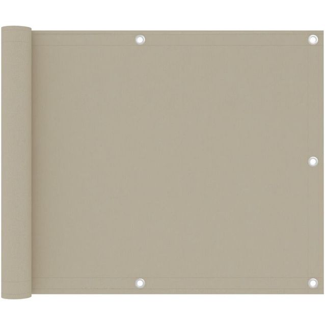 Parvekkeen suoja beige 75x500 cm oxford kangas_1