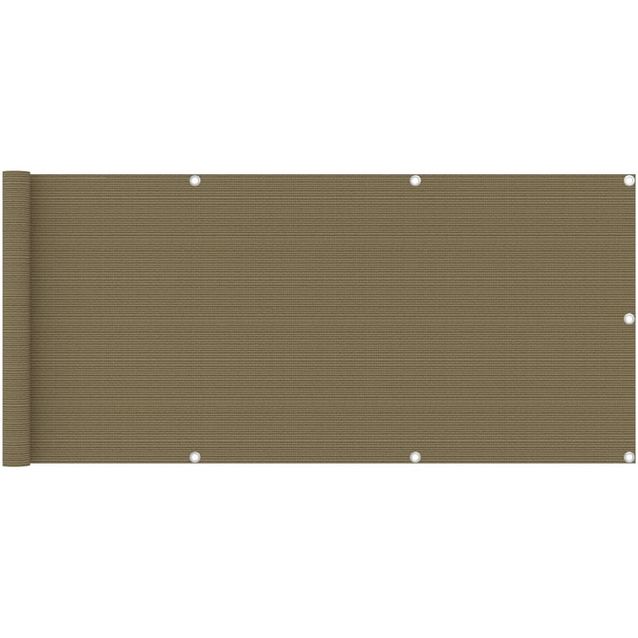 Parvekkeen suoja harmaanruskea 75x600 cm hdpe_1