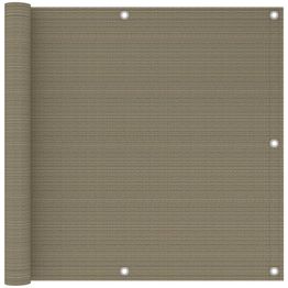 Parvekkeen suoja harmaanruskea 90x300 cm hdpe
