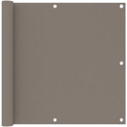 Parvekkeen suoja harmaanruskea 90x500 cm oxford kangas