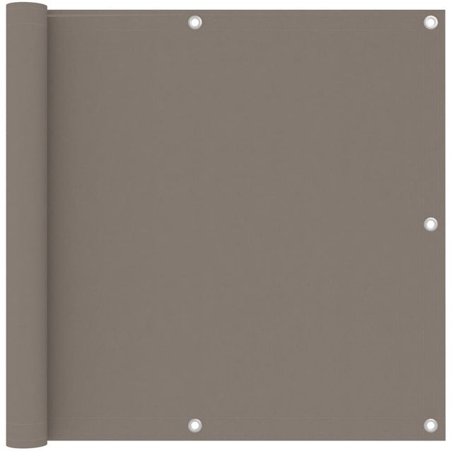 Parvekkeen suoja harmaanruskea 90x500 cm oxford kangas_1