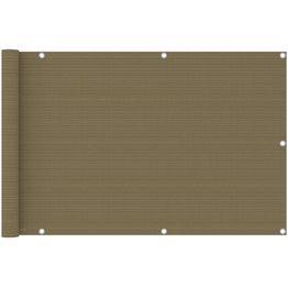 Parvekkeen suoja harmaanruskea 90x600 cm hdpe