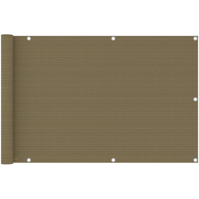 Parvekkeen suoja harmaanruskea 90x600 cm hdpe_1