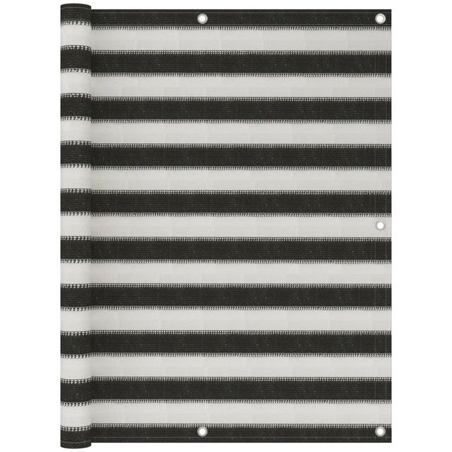 Parvekkeen suoja hdpe 120x300 cm antrasiitti ja valkoinen_1